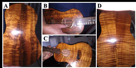 Hand-crafted ukuleles