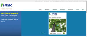 Image of HTIRC Annual Report on website