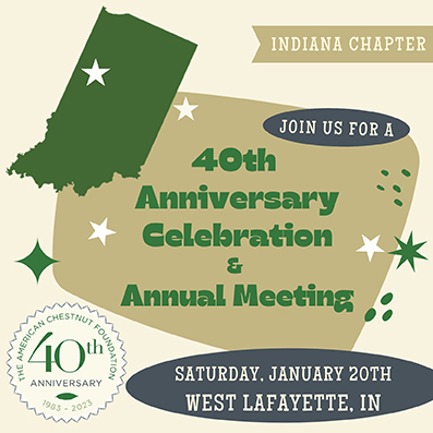 Indiana Chapter of TACF 40th Anniversary Celebration flyer.